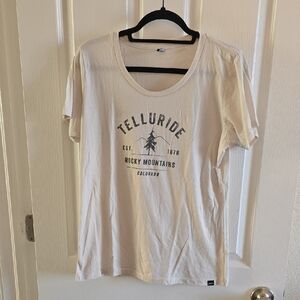 Telluride Rocky Mountains Cream Short Sleeve Tee